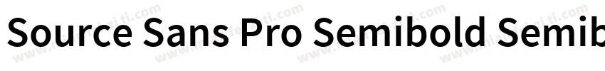 Source Sans Pro Semibold Semibold字体转换